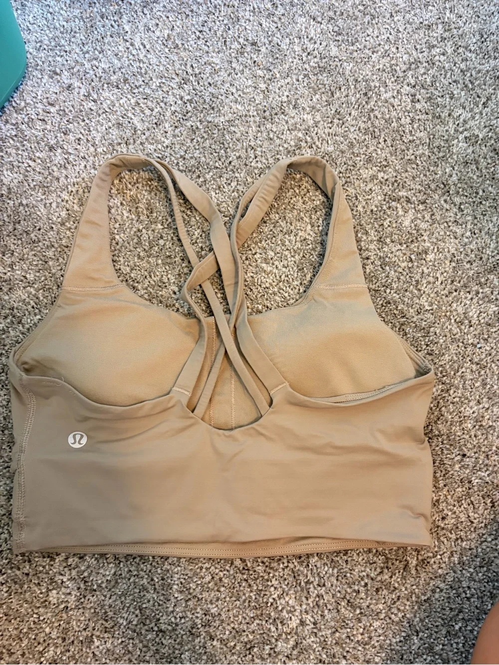 lululemon athletica Beige Cross-Back Seamless Sports Bra